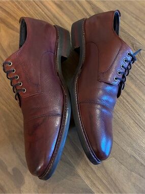 Cole Haan Brown Leather Cap Toe Dress Shoes